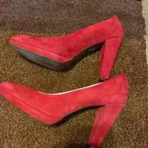 Castaner Red Suede Pumps - Picture 3 of 5